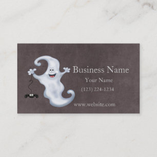Tarjeta De Visita Fantasma de Halloween