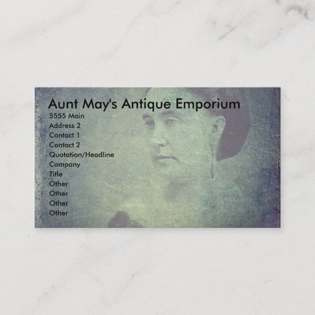 Tarjeta De Visita Fantasma del pasado (Anverso)