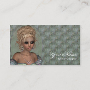 Tarjeta De Visita Fantasy Bonito Blona Fairy Business Card