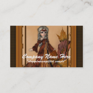 Tarjeta De Visita Fantasy Business Card : Reina de temporada de otoñ