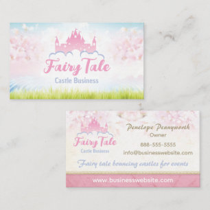 Tarjeta De Visita Fantasy Fairy Tale Castle Business Card