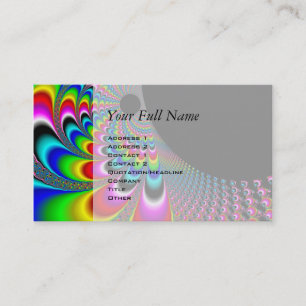 Tarjeta De Visita Fanyc - Arte Fractal Mandelbrot