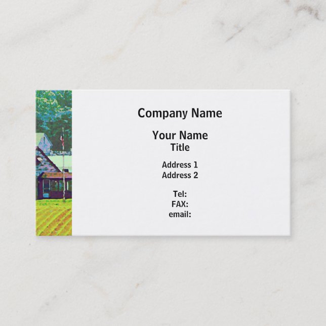 Tarjeta De Visita Farm Homestead (Anverso)