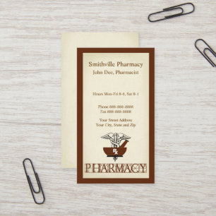 Tarjeta de visita Farmacéutica
