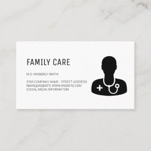 Tarjeta De Visita Farmacéutico   Medicina   Icono del Médico del méd