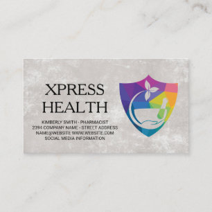 Tarjeta De Visita Farmacéutico   Pastillas de Medicina   Doctor