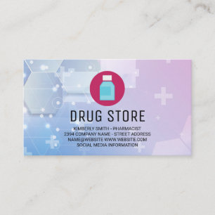 Tarjeta De Visita Farmacéutico   Pastillas de Medicina   Salud