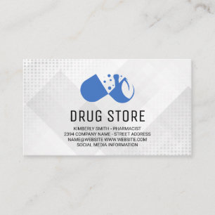 Tarjeta De Visita Farmacéutico   Pastillas de Medicina   Técnico de 