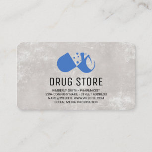Tarjeta De Visita Farmacéutico   Pastillas Medicinas   Salud