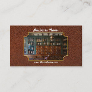 Tarjeta De Visita Farmacia - derecha detrás del contador