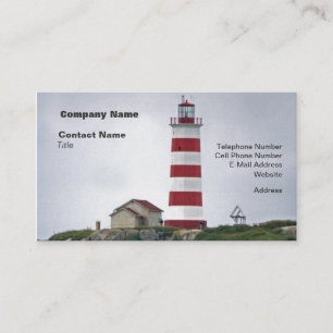 Tarjeta De Visita Faro de la isla de Sambro