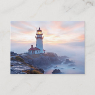 Tarjeta De Visita Faro Ocean Sea Nature Marine Coastline Shore