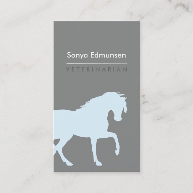 Tarjeta De Visita Farrier business card, horse stable, horse trainer (Anverso)