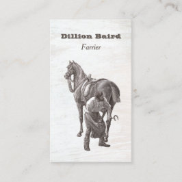 Tarjeta De Visita Farrier Horseshoe Business Card