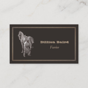 Tarjeta De Visita Farrier Shoeing Horse Business Card