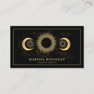 Tarjeta De Visita Fases celestes de la luna