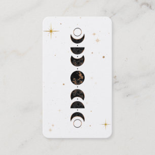 Tarjeta De Visita *~* Fases de la luna cósmica lunar. Shaman Univer