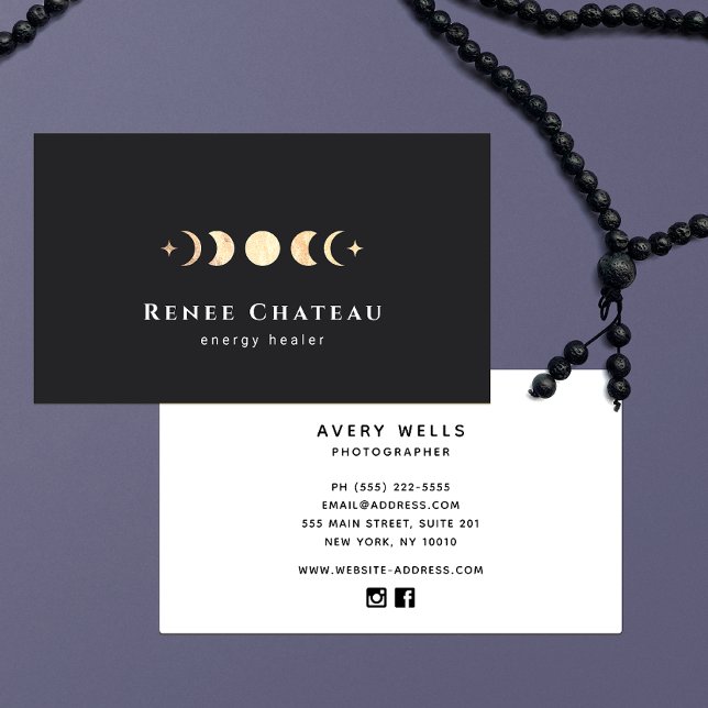 Tarjeta De Visita Fases lunares de la luna (Subido por el creador)