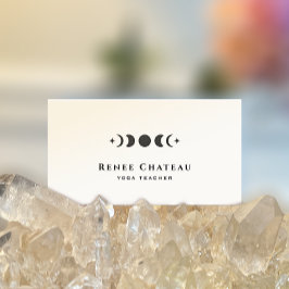 Tarjeta De Visita Fases lunares del profesor de Astrología de yoga