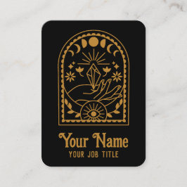 Tarjeta De Visita Fases místicas de la brujería Crystal Moon