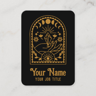 Tarjeta De Visita Fases místicas de la brujería Crystal Moon