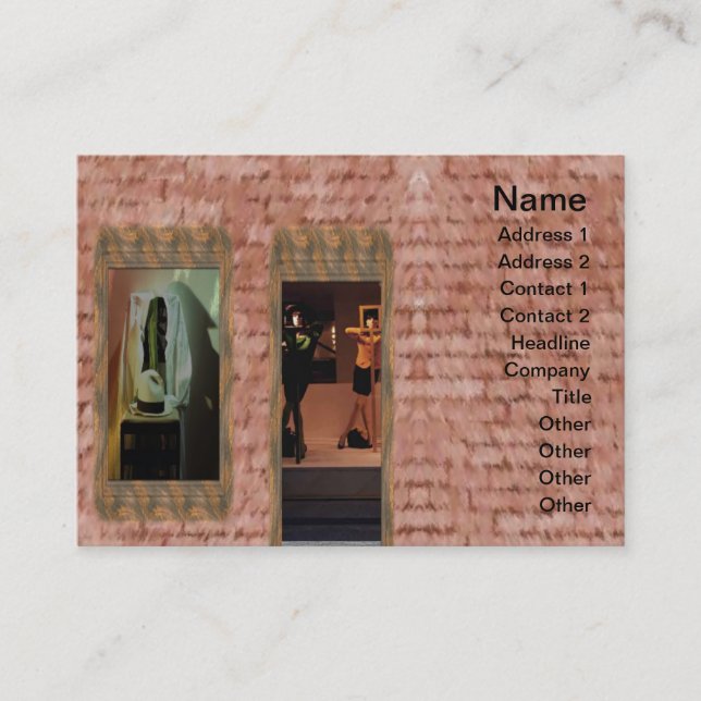 Tarjeta De Visita Fashion Boutique Business Card (Anverso)