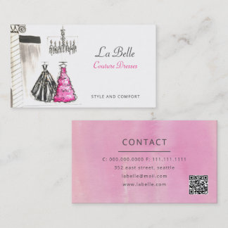 Tarjeta De Visita Fashion Boutique Couture Dressmaker