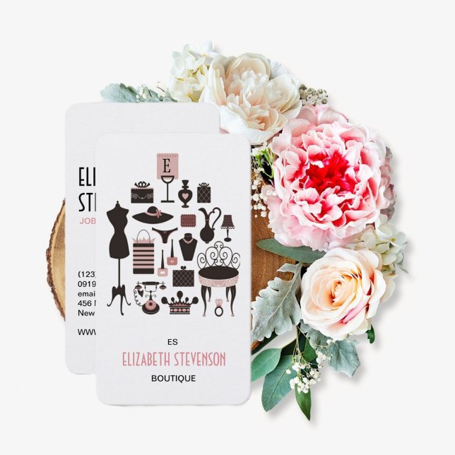 Tarjeta De Visita Fashion Boutique Women's Gifts Shop (Subido por el creador)