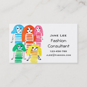 Tarjeta De Visita Fashion Consultant tierno