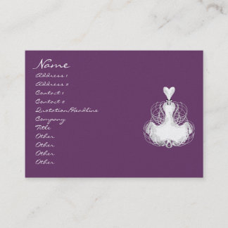 Tarjeta De Visita #Fashion #Diva - Cara blanca #Vestido