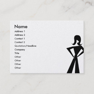 Tarjeta De Visita Fashion Diva Geo