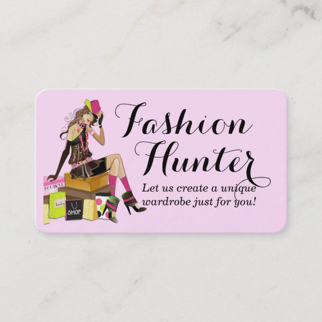 Tarjeta De Visita Fashion Hunter Business Card (Anverso)