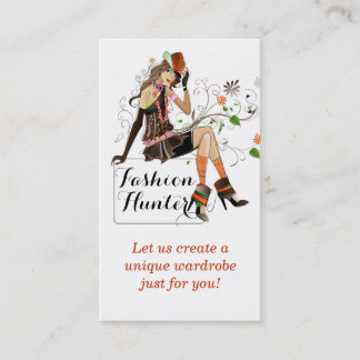 Tarjeta De Visita Fashion Hunter Business Card