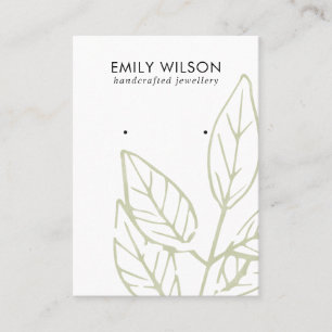 TARJETA DE VISITA FAUNA TROPICAL VERDE DE LA PELUQUERÍA CON LA PANTA