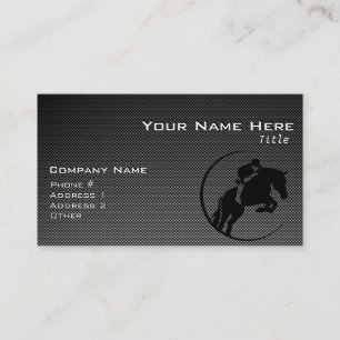 Tarjeta De Visita Faux Carbon Fiber Equestria