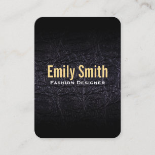 Tarjeta De Visita Faux de cuero (cocodrilo)