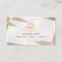 Faux Gold Holographic Professional Logo Luxury