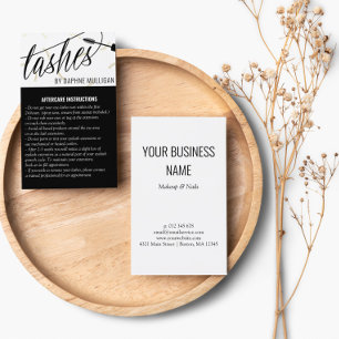 Tarjeta De Visita Faux Gold Lash Mascara Wand Lash Artists Aftercare