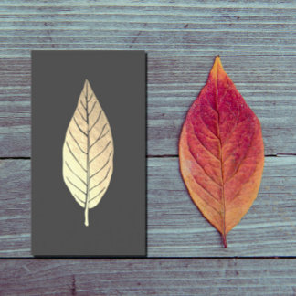 Tarjeta De Visita Faux Gold Leaf Business Card