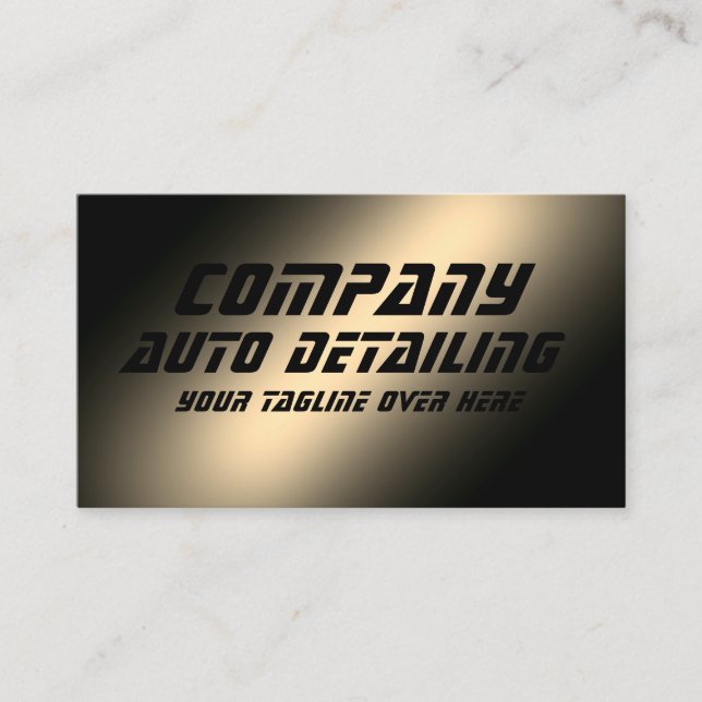 Tarjeta De Visita Faux gold metallic business card (Anverso)