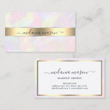 Faux Holographic & Gold Elegty Girly