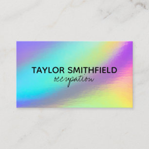 Tarjeta De Visita Faux Holographic Personalizado Business Card