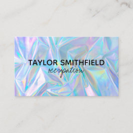 Tarjeta De Visita Faux Holographic Personalizado Business Card
