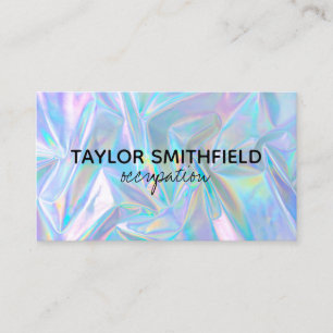 Tarjeta De Visita Faux Holographic Personalizado Business Card