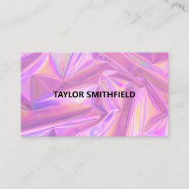 Tarjeta De Visita Faux Holographic Trendy Business Card