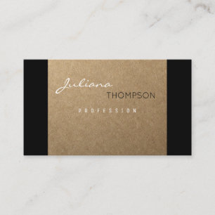 Tarjeta De Visita faux kraft