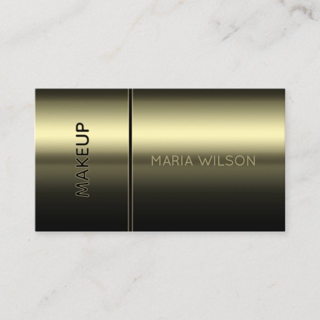 Tarjeta De Visita Faux mascara brush makeup Business Card (Anverso)