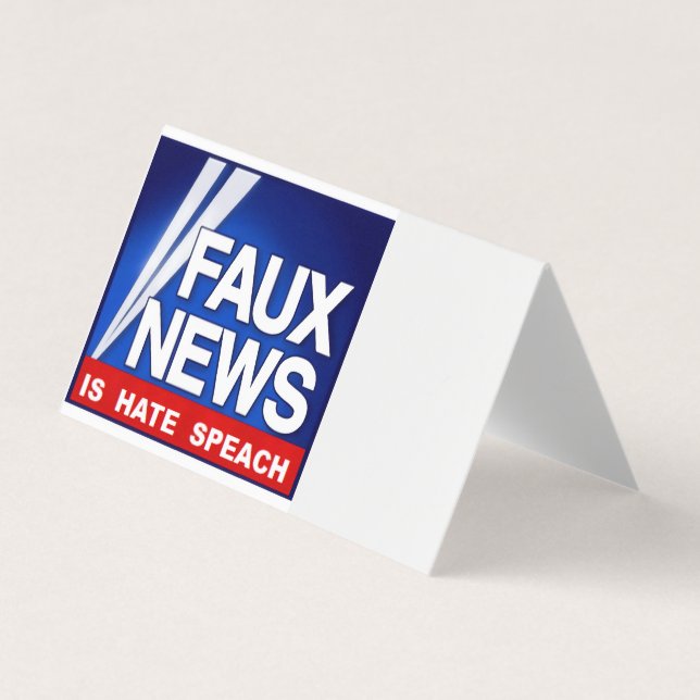 Tarjeta De Visita Faux News (Anverso)