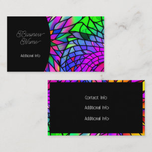 Tarjeta De Visita Faux Seted Glass