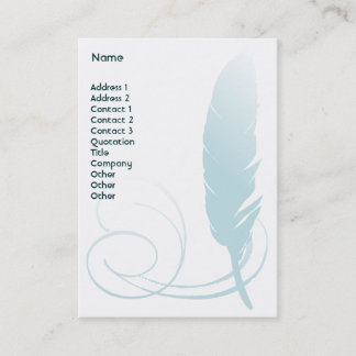 Tarjeta De Visita Feather - Chubby